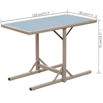 Bistrogrupp med dynor 3 delar konstrotting beige