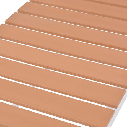 Solsäng aluminium och WPC brun