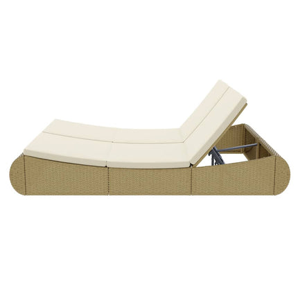 Solsäng konstrotting beige
