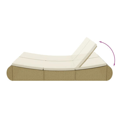 Solsäng konstrotting beige