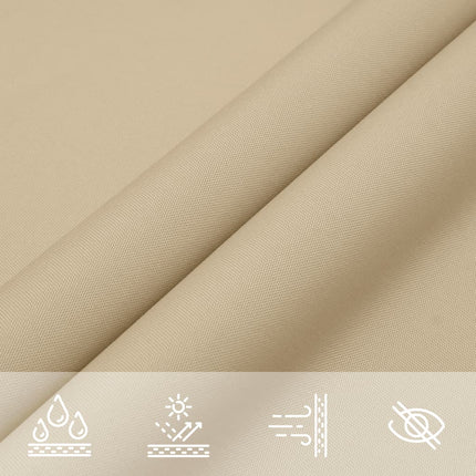 Solsegel Oxfordtyg fyrkantigt 2x2 m beige