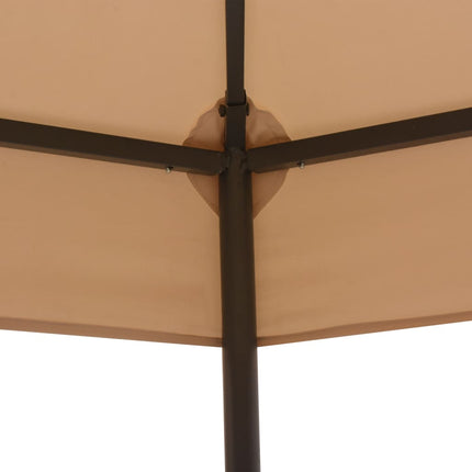 Paviljong hexagonal 323x265 cm beige