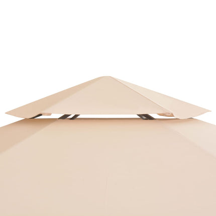 Paviljong hexagonal 323x265 cm beige