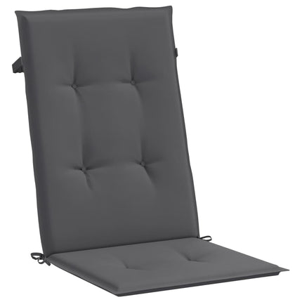 Stolsdynor 4 st antracit 120x50x3 cm tyg