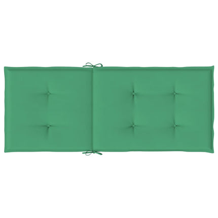 Stolsdynor 4 st grön 120x50x3 cm tyg