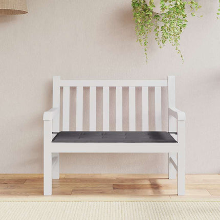 Bänkdyna för trädgården antracit 100x50x4 cm oxfordtyg