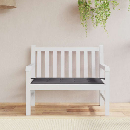Bänkdyna för trädgården antracit 120x50x4 cm oxfordtyg