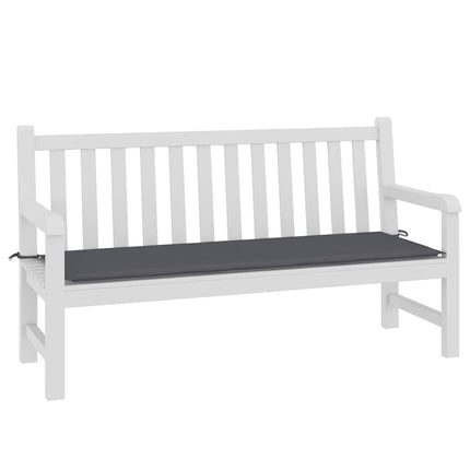 Bänkdyna för trädgården antracit 150x50x3 cm oxfordtyg