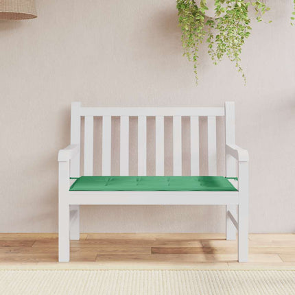 Bänkdyna för trädgården grön 120x50x4 cm oxfordtyg