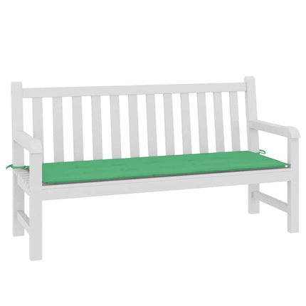 Bänkdyna för trädgården grön 150x50x3 cm oxfordtyg