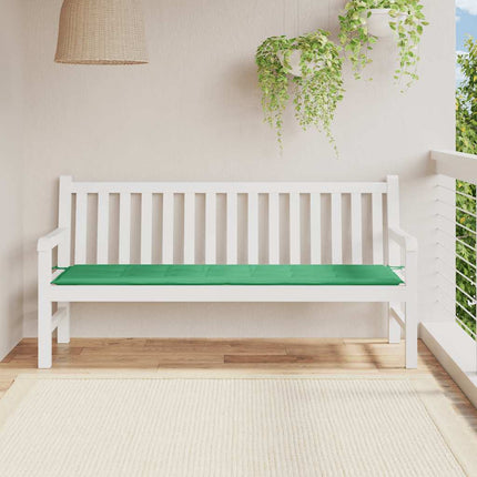 Bänkdyna för trädgården grön 180x50x3 cm oxfordtyg