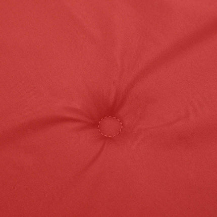 Bänkdyna för trädgården röd 100x50x3 cm oxfordtyg