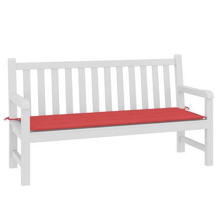 Bänkdyna för trädgården röd 150x50x3 cm oxfordtyg