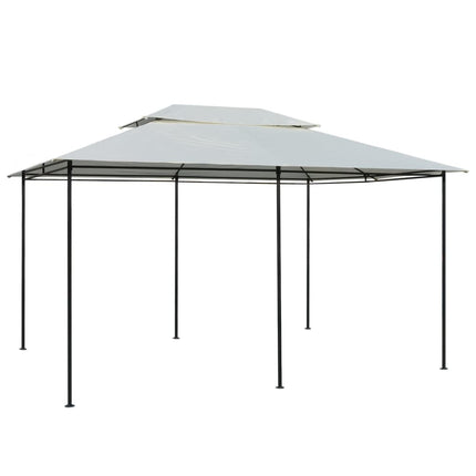 Paviljong med draperier 4x3 m vit