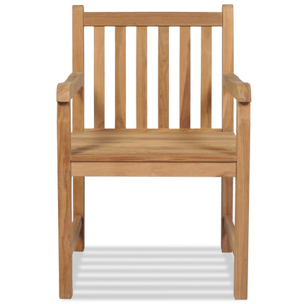 Trädgårdsstolar 2 st massiv teak