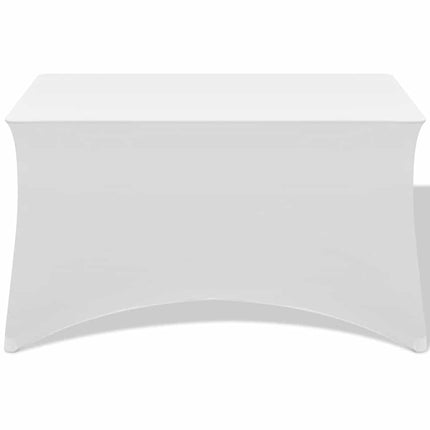 Bordsöverdrag stretch 2 st vit 243x76x74 cm