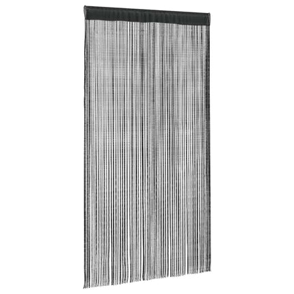 Trådgardiner 2 st 100x250 cm svart