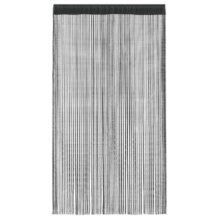 Trådgardiner 2 st 100x250 cm svart