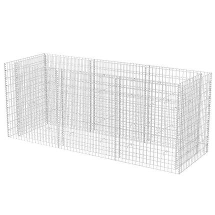 Planteringsgabion upphöjd stål 270x90x100 cm