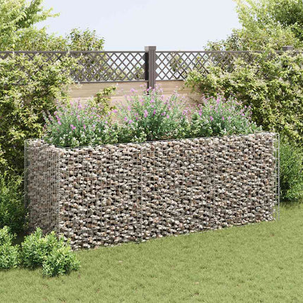 Planteringsgabion upphöjd stål 270x90x100 cm