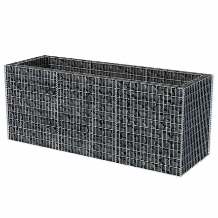 Planteringsgabion upphöjd stål 270x90x100 cm