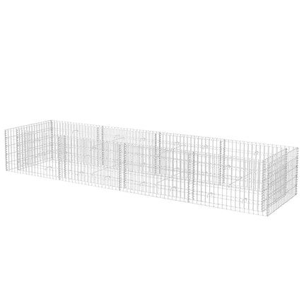 Planteringsgabion upphöjd stål 360x90x50 cm