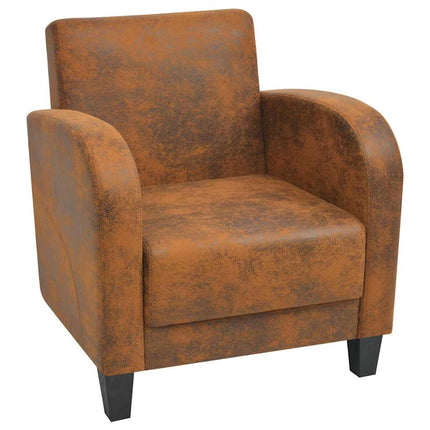 Fåtölj brun 73x72x76 cm