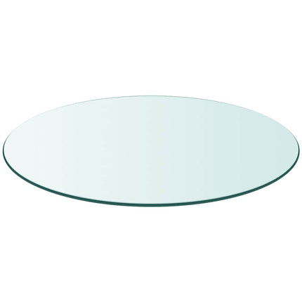 Bordsskiva härdat glas rund 80 cm