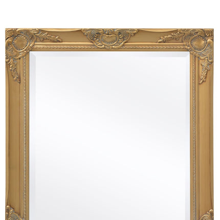 Väggspegel i barockstil 100x50 cm guld