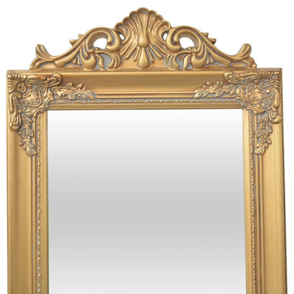 Fristående spegel i barockstil 160x40 cm guld