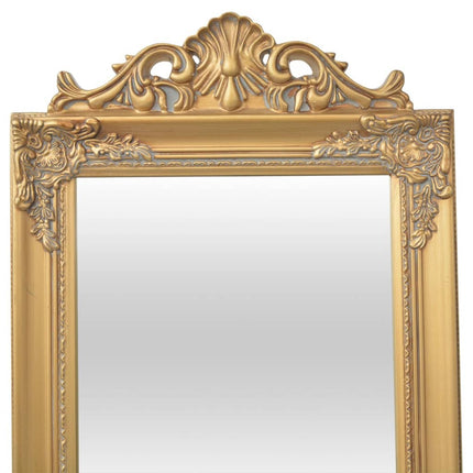 Fristående spegel i barockstil 160x40 cm guld