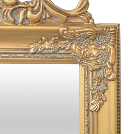 Fristående spegel i barockstil 160x40 cm guld