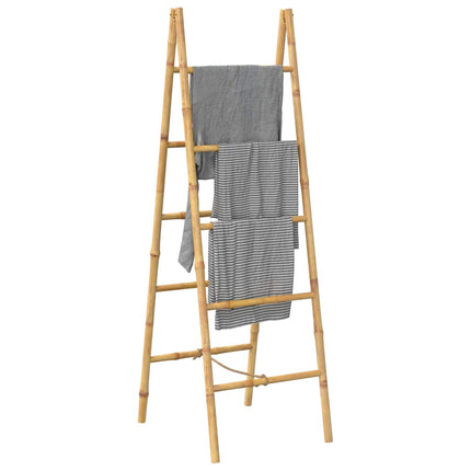 Dubbel handduksstege med 5 pinnar bambu 50x160 cm