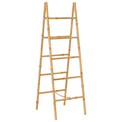 Dubbel handduksstege med 5 pinnar bambu 50x160 cm