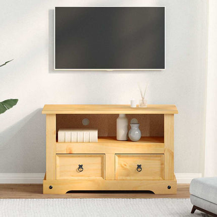 TV-bänk mexikansk Coronastil furu 91x43x56 cm