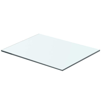 Hyllplan glas genomskinligt 40x25 cm