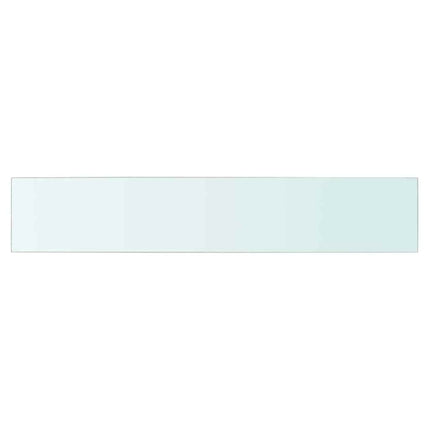 Hyllplan glas genomskinlig 80x15 cm