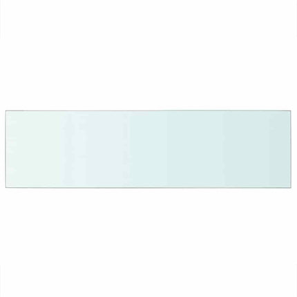 Hyllplan glas genomskinlig 90x25 cm