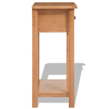 Konsolbord 50x32x75 cm massiv ek