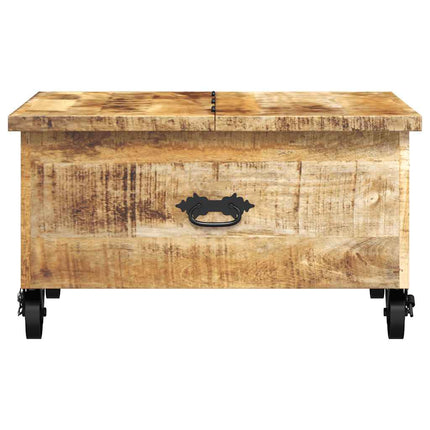 Soffbord grovt mangoträ 70x70x40 cm