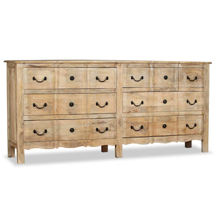 Skänk massivt mangoträ 200x40x90 cm