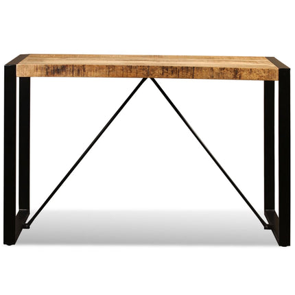 Matbord massivt grovt mangoträ 120 cm