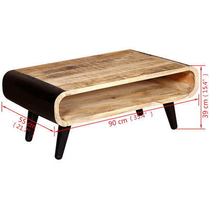Soffbord grovt mangoträ 90x55x39 cm