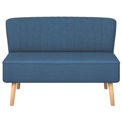 Soffa 117x55,5x77 cm tyg blå