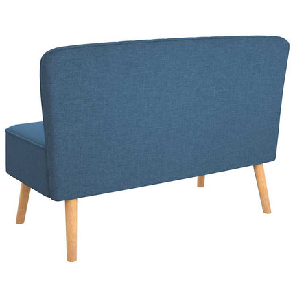 Soffa 117x55,5x77 cm tyg blå
