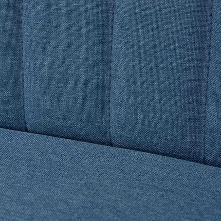 Soffa 117x55,5x77 cm tyg blå