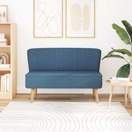Soffa 117x55,5x77 cm tyg blå
