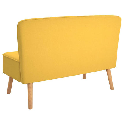 Soffa tyg 117x55,5x77 cm gul