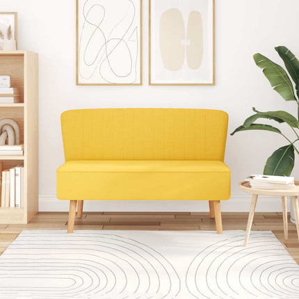 Soffa tyg 117x55,5x77 cm gul