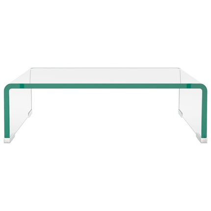 TV-bord klarglas 40x25x11 cm